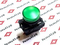 Индикатор светодиодный пластиковый КМЕ-ОЛ зеленый 24В AC/DC IP68