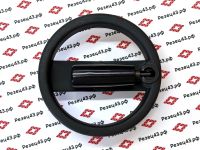 Пластиковый маховик 125х12 с двумя спицами и складной ручкой (1301012512)