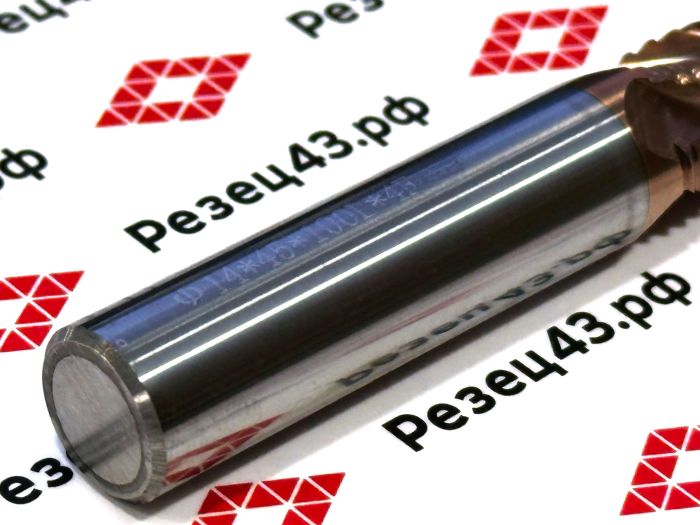 Фреза твердосплавная черновая (обдирочная) D16-45-100 4Z, сталь HRC55