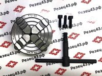 Патрон токарный 4-х кулачковый с независимым перемещением кулачков 80 мм (K72-80)