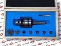 Подвижный токарный центр (центр вращения) с конусом Морзе 2, с комплектом сменных наконечников