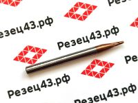 Сферическая фреза R1 D2-D4-50 2Z, сталь (HRC55)