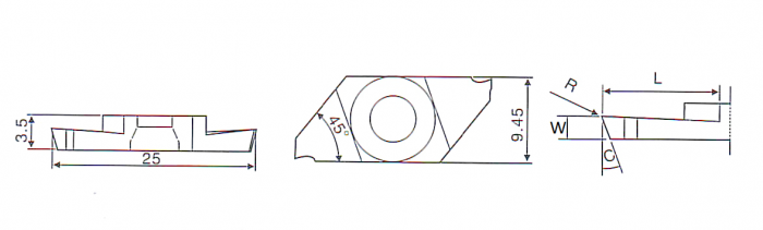 Пластина канавочная CTPA10FRN RZ6118