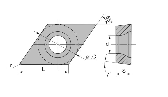 Пластина DCMT11T304-EM YBG205