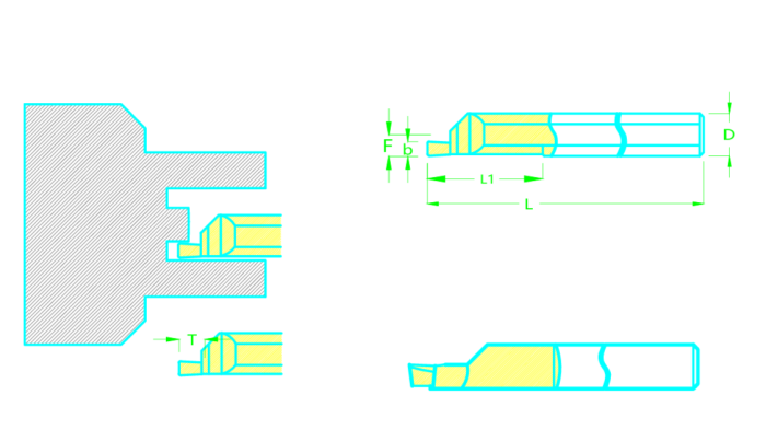 Мини резец MFR6-B1.0-L10