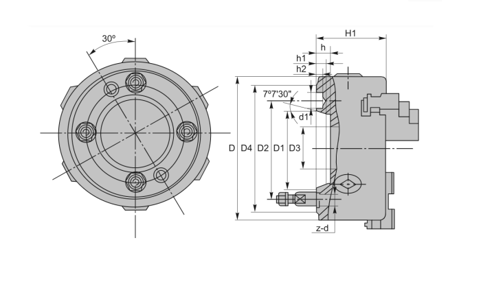 Патрон самоцентрирующийся 3-х кулачковый 200 мм, УК5 (K11-200/C5)