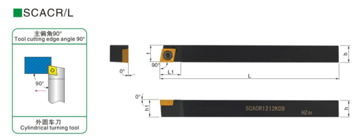 Резец наружного точения SCACL1414H09