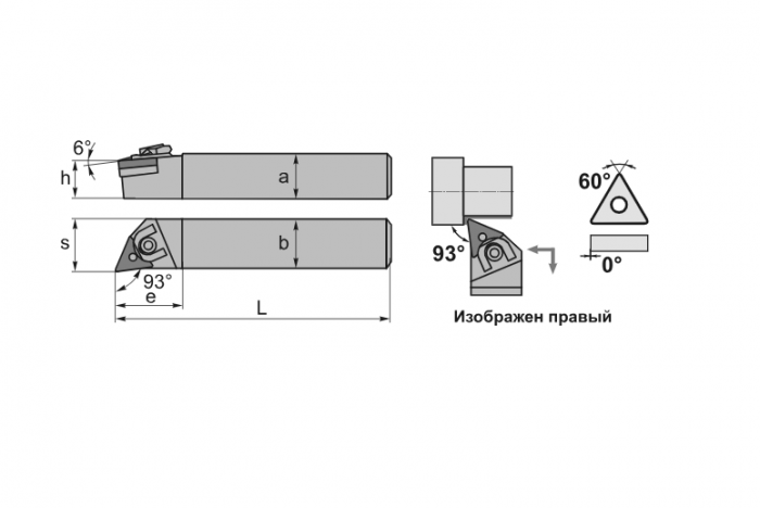 Резец наружного точения WTJNR1616K16